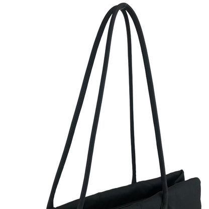 PRADA Triangle Logo Shoulder bag Totebag Black Vintage c5nmsh