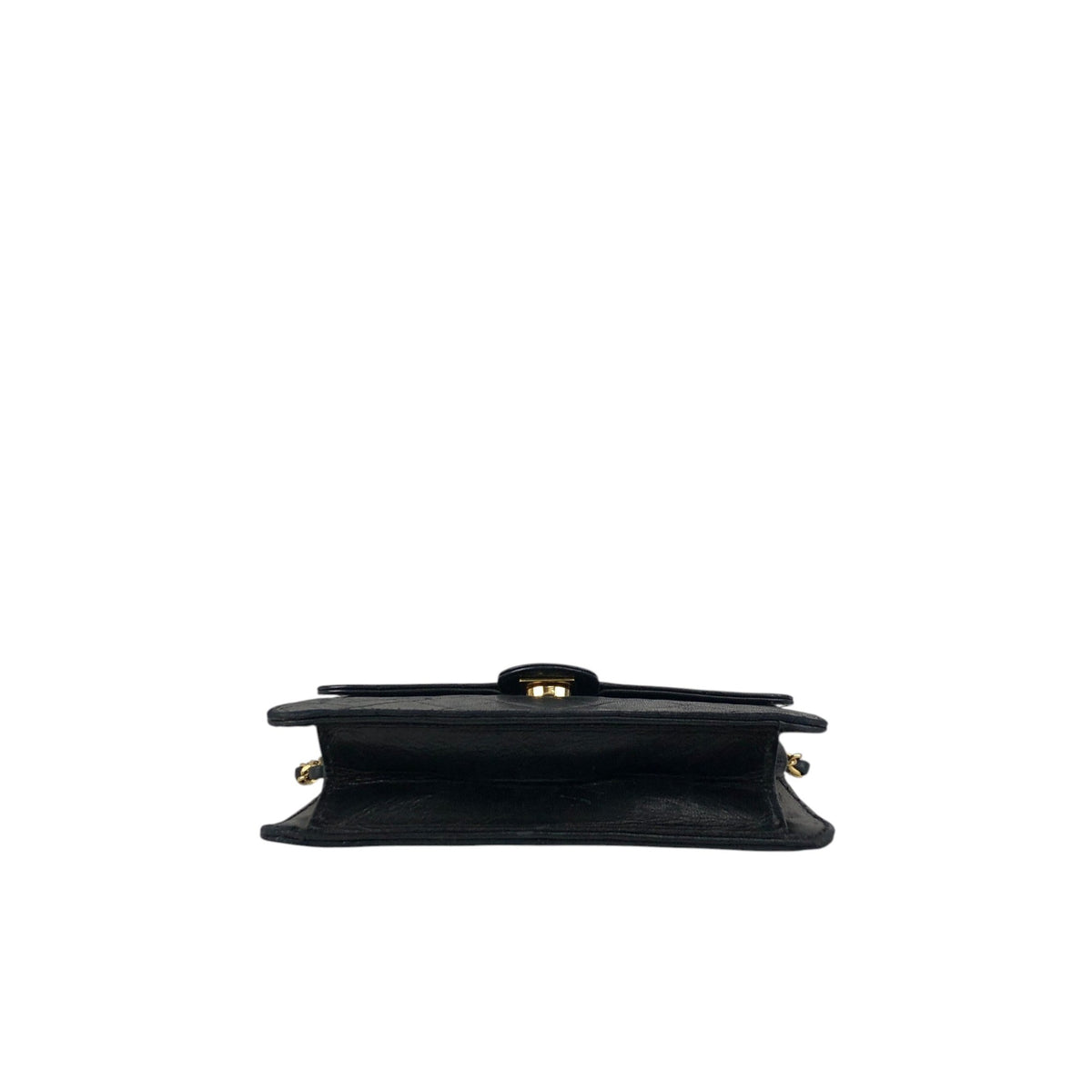 CHANEL Matelasse Coco Mark Turn Lock Chain Shoulder bag Black Vintage tjbcjh
