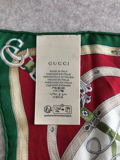 GUCCI Scarf Green Vintage j8dbd8