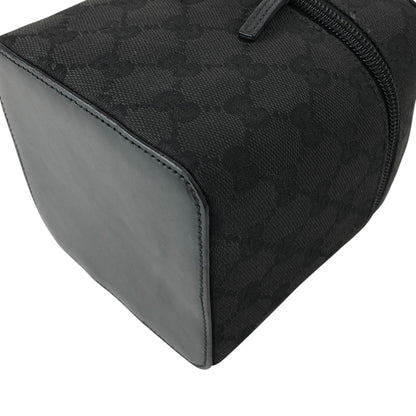GUCCI GG Canvas Handbag Vanity bag Black Vintage menarj