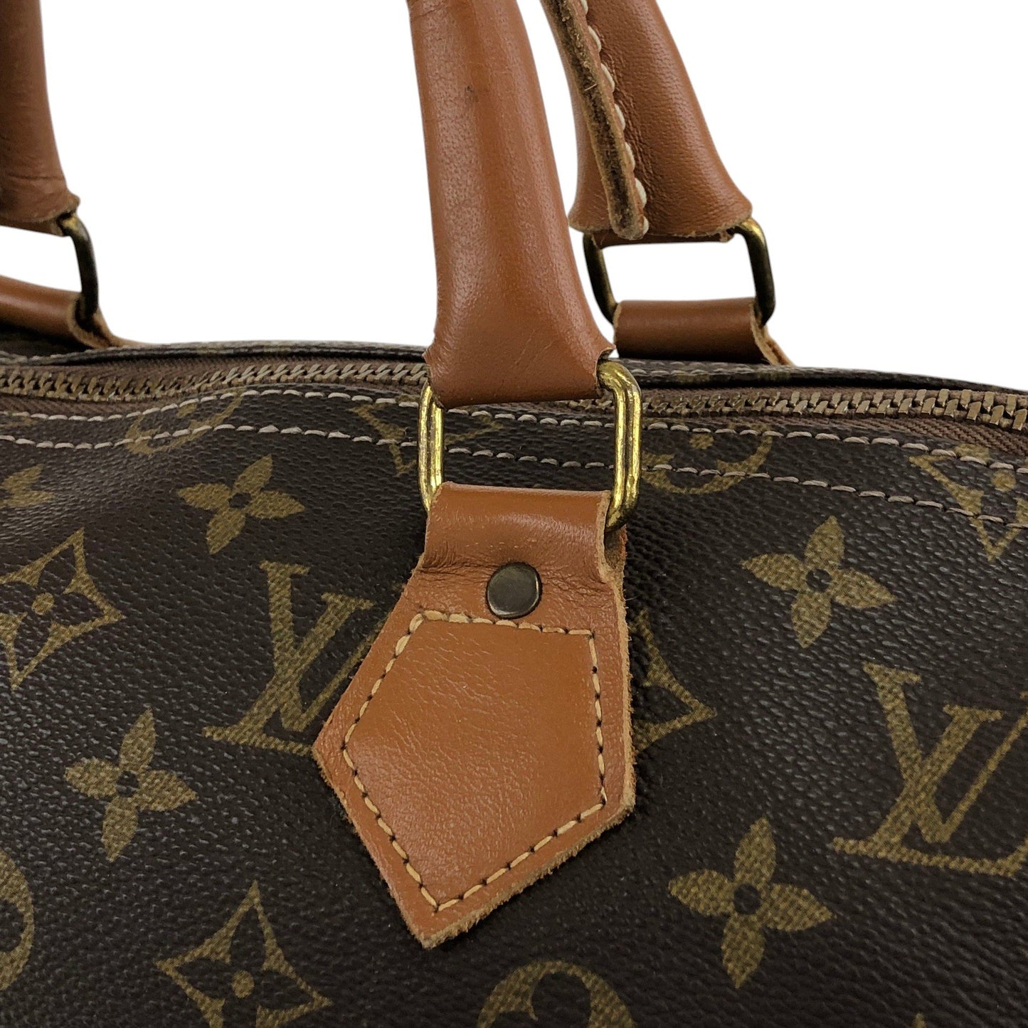 LOUIS VUITTON Monogram Speedy35 Handbag Boston bag Brown Vintage M41526 y3e6fb