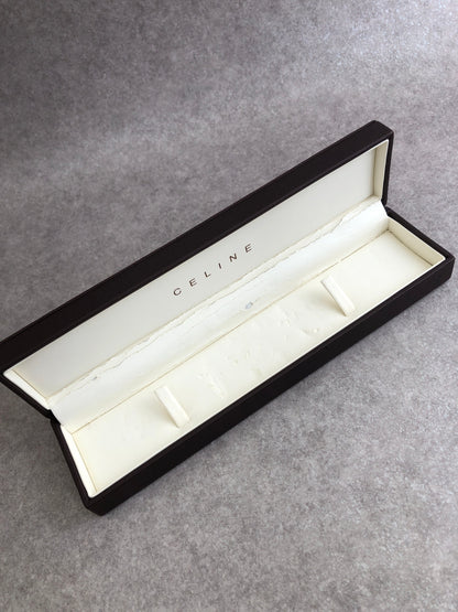 CELINE Blason Quartz Watch Black Vintage yvw3tu