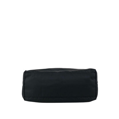 PRADA Tessuto Triangle Logo Handbag Totebag Black Vintage zahf6a