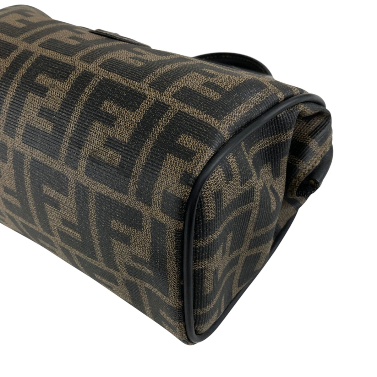 FENDI Zucca Two-way Small Boston bag Shoulder bag Black Vintage prhk66