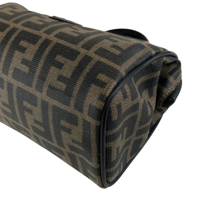 FENDI Zucca Two-way Small Boston bag Shoulder bag Black Vintage prhk66