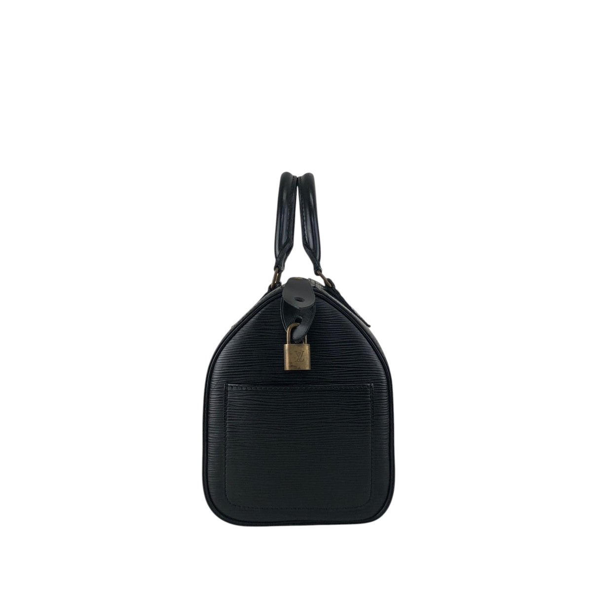 LOUIS VUITTON Epi Handbag Boston bag Black Vintage bria3m