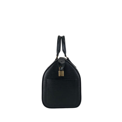 LOUIS VUITTON Epi Handbag Boston bag Black Vintage bria3m