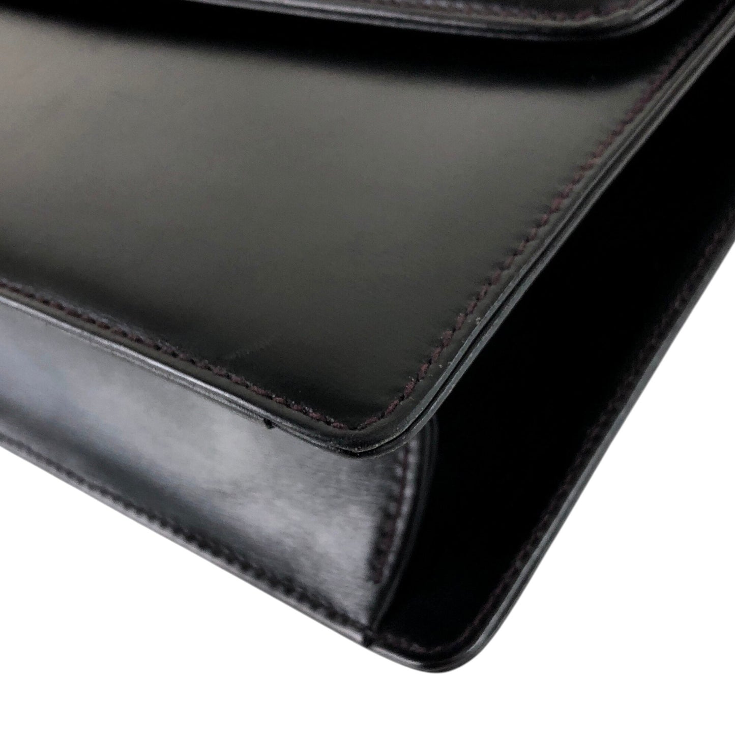 GUCCI GG Logo Shoulder bag Black Vintage ha84zp