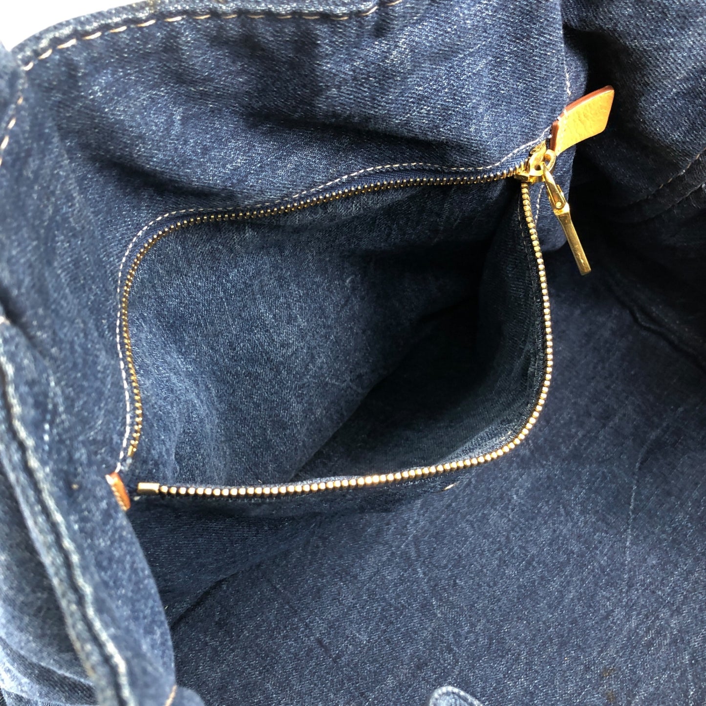 PRADA Canapa Handbag Indigo Vintage t35cnj