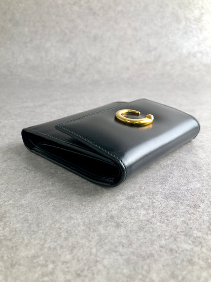 Cartier Folded Wallet Black Vintage rp5ee6