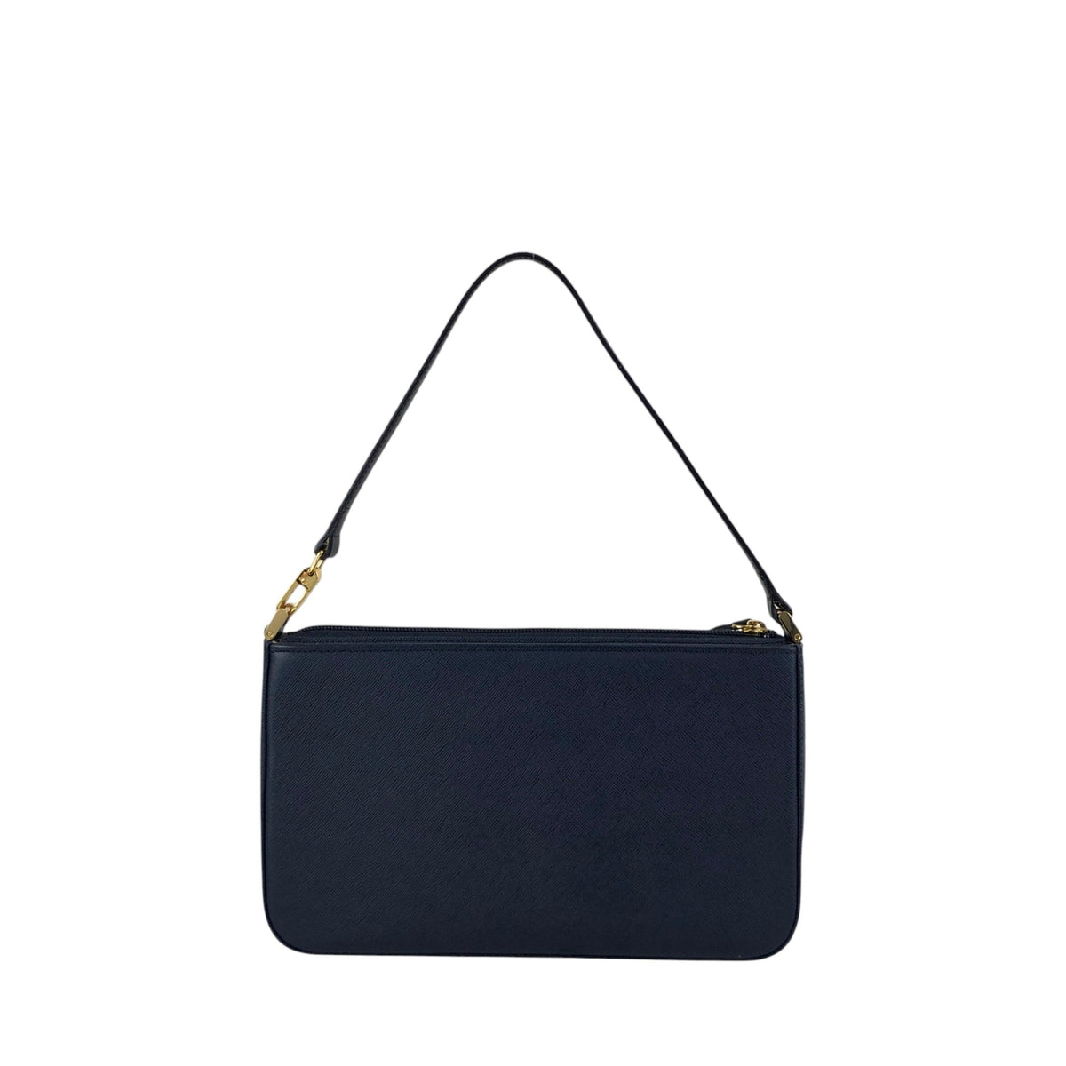 BURBERRY Logo Shoulder bag Navy Vintage 3fb5v6