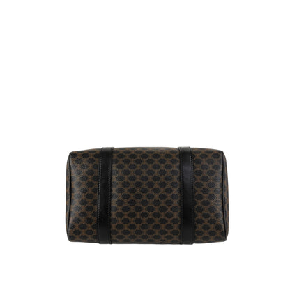 CELINE Macadam Two-way Small Boston bag Shoulder bag Black Vintage mdni2d
