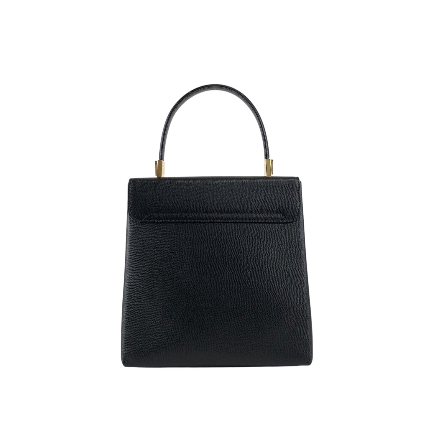 Salvatore Ferragamo Gancini Two-way Handbag Shoulder bag Black Vintage hdmvm4