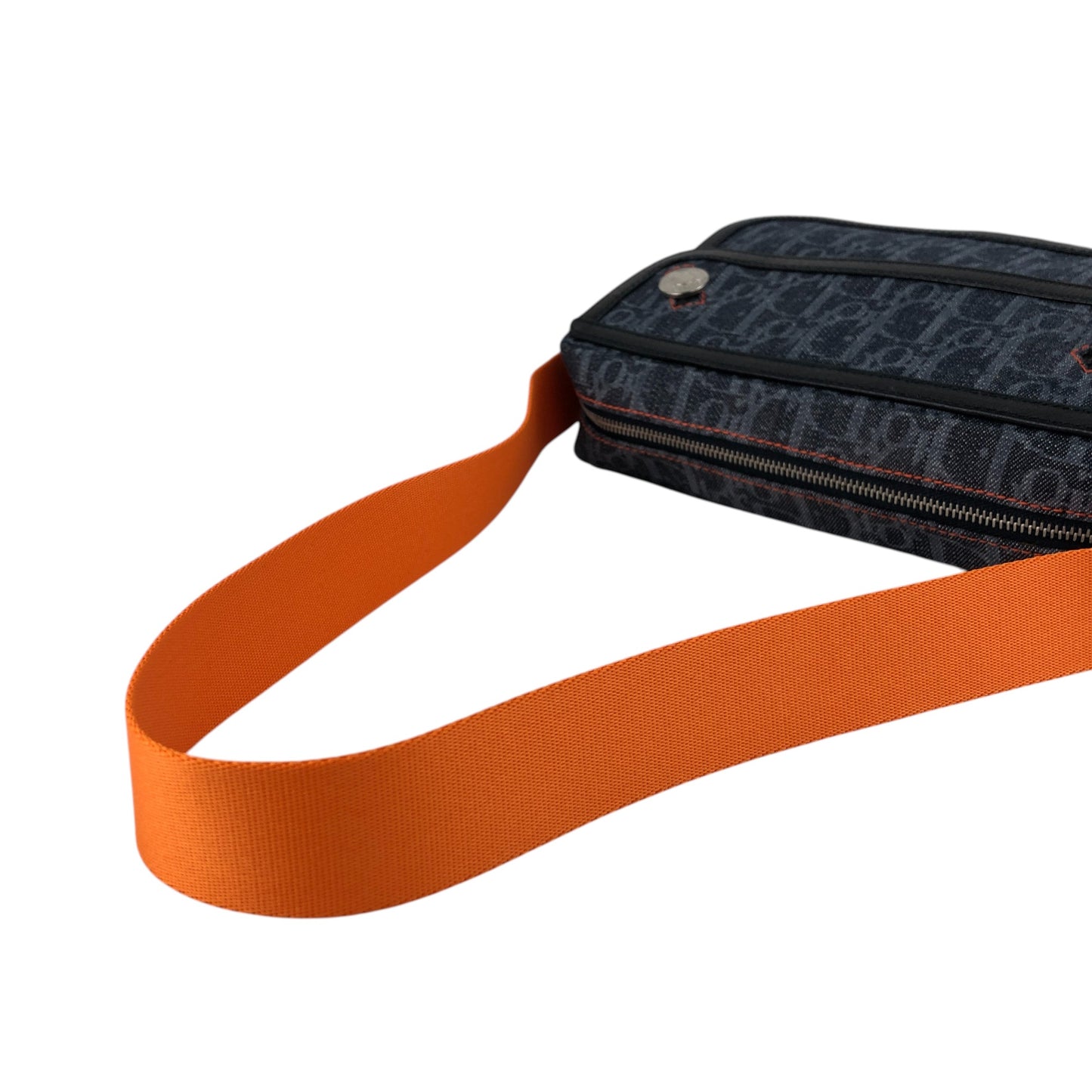 Christian Dior Trotter Flap Shoulder bag Indigo Vintage jb5tcy