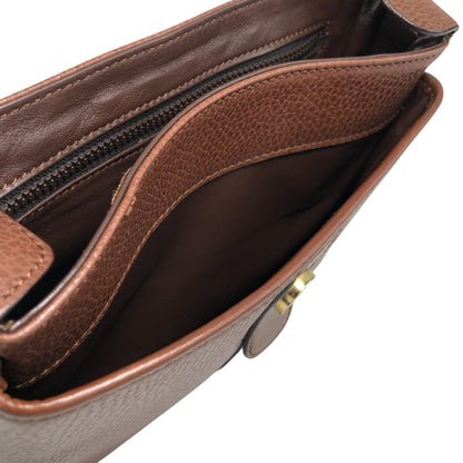 CELINE Gancini Shoulder bag Brown Vintage 88rbj3