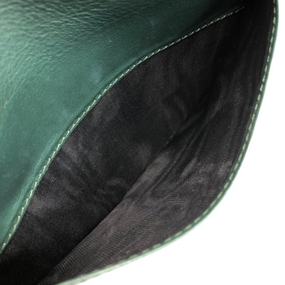 CELINE Gancini Shoulder bag Green Vintage 5xwwza