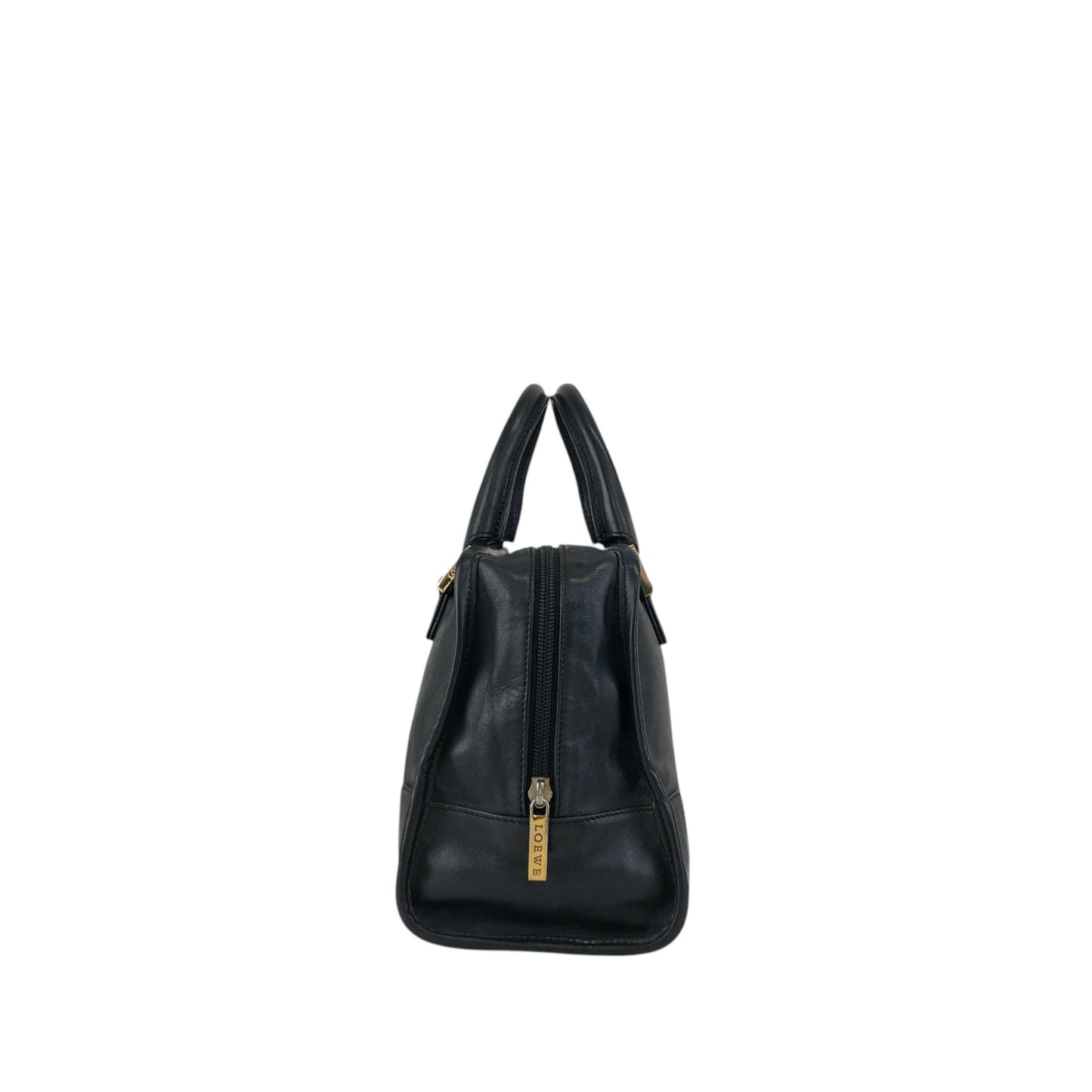 LOEWE Amazona28 Anagram Handbag Boston bag Black Vintage bda233