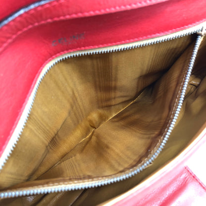 CELINE Blason Shoulder bag Red Vintage mv242g