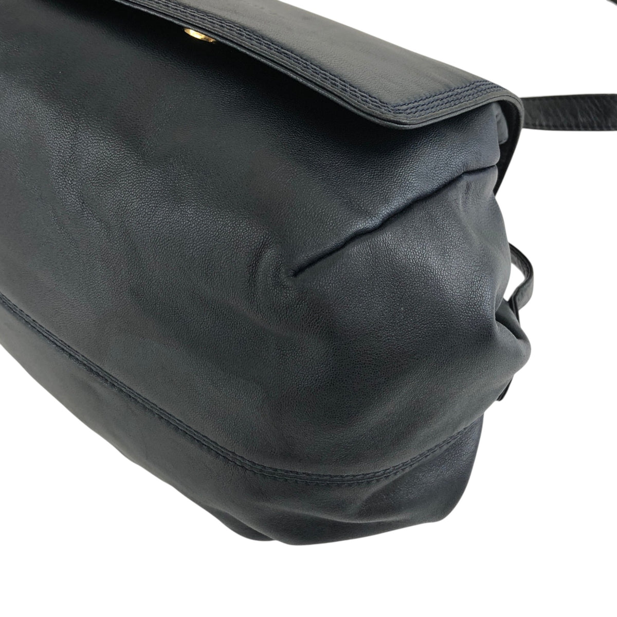 LOEWE Logo Shoulder bag Navy Vintage k4pn8w
