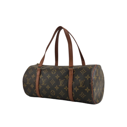 LOUIS VUITTON Monogram Handbag Brown Vintage cdc5p5