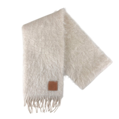 LOEWE Anagram Logo Scarf Beige A-28003861 Vintage stzsvr