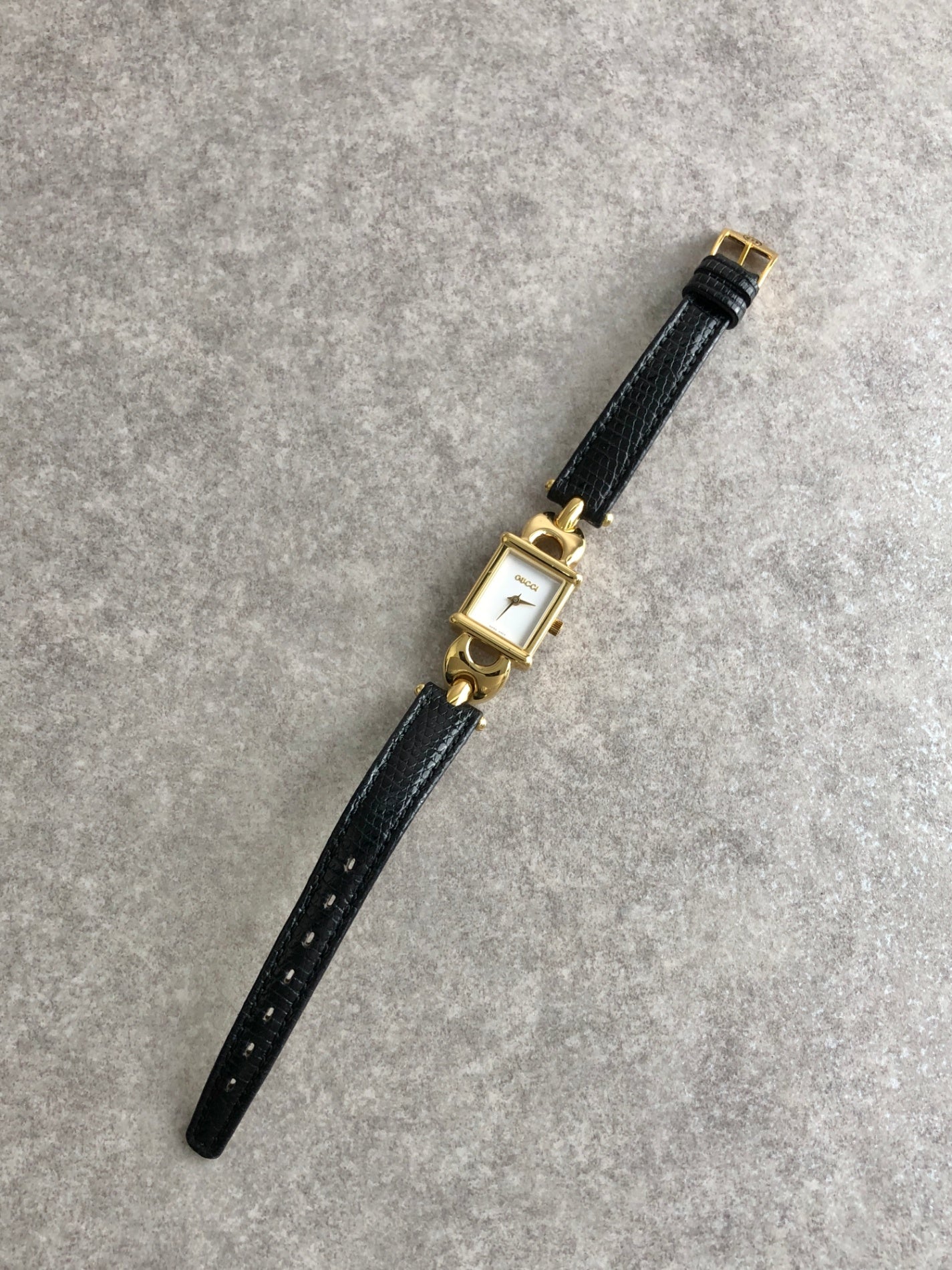 GUCCI Quartz Watch Gold 1800L Vintage wu52cy