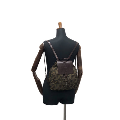 FENDI Zucca Backpack Brown Vintage aszbe7