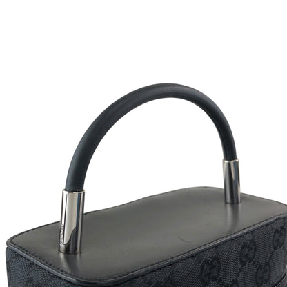 GUCCI GG Canvas Small Handbag Vanity bag Black Vintage ddp5pe