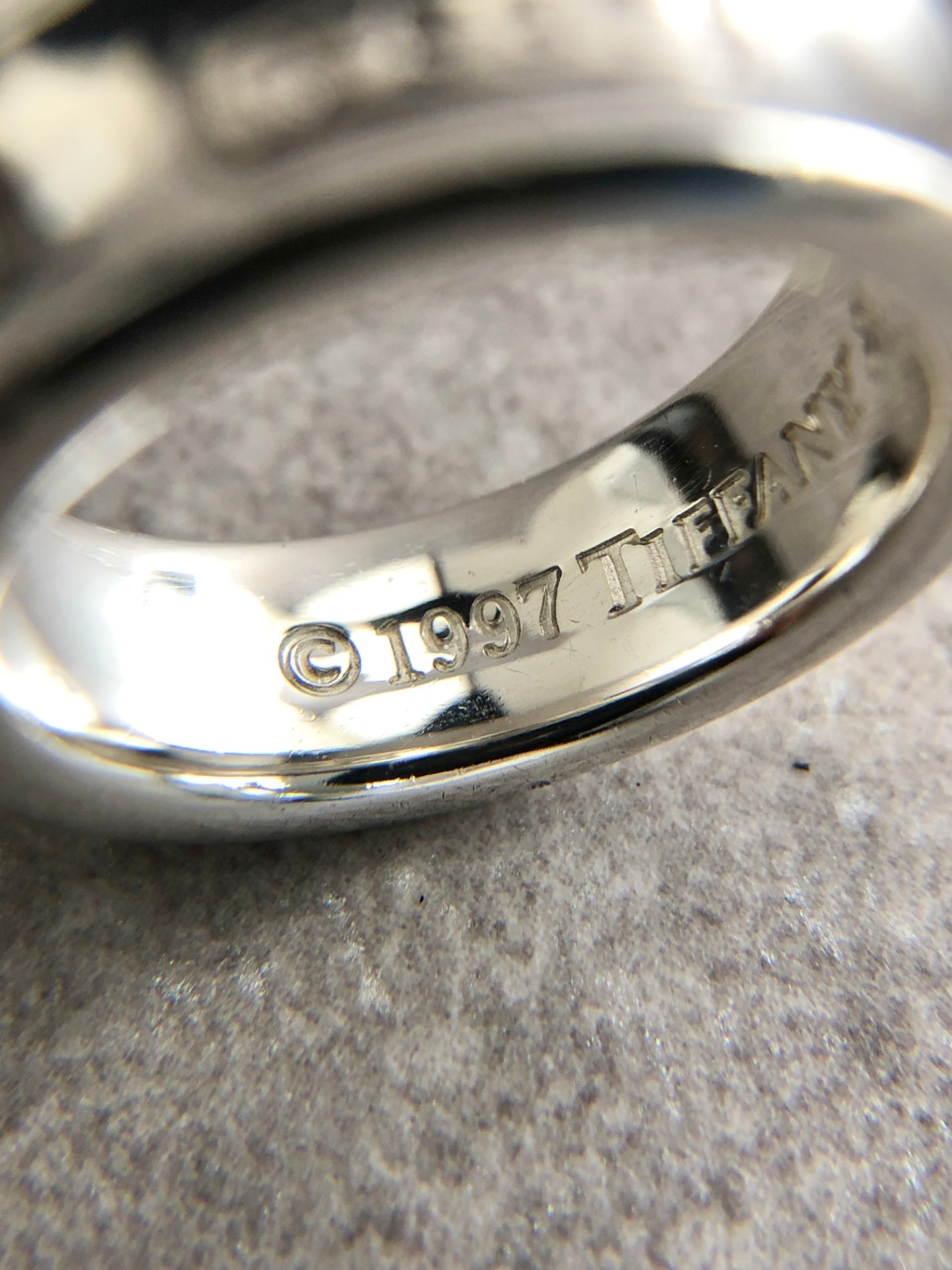 Tiffany & Co. Logo SILVER925 Ring Silver Vintage gar8vc