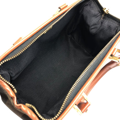 FENDI Pecan Two-way Small Boston bag Shoulder bag Brown Vintage wcnfzp