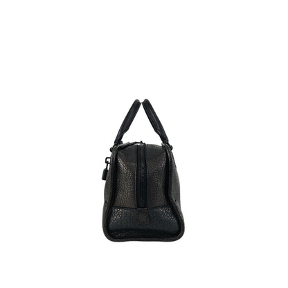 LOEWE Amazona Anagram Small Boston bag Handbag Metallic Black Vintage zmwhrn