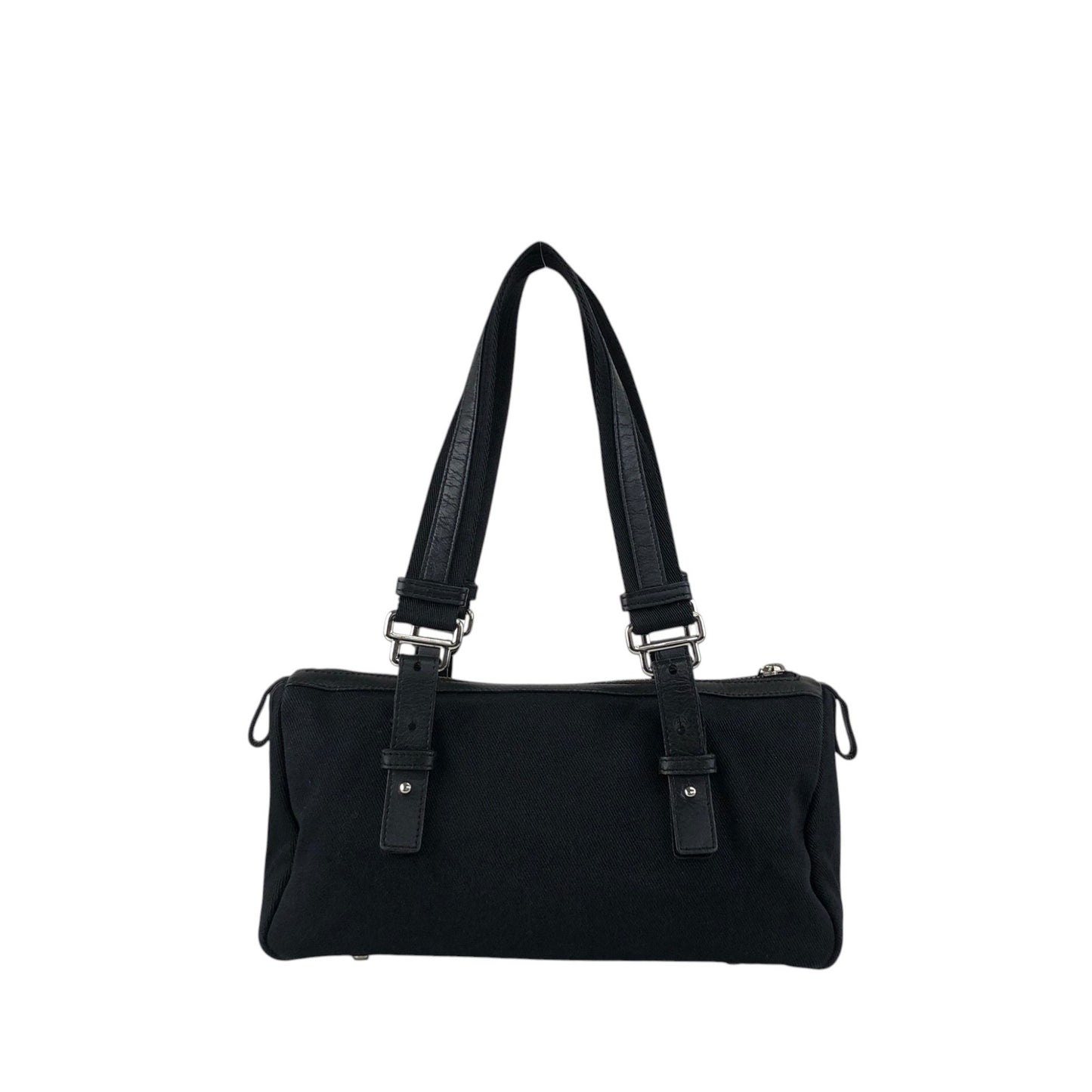 Yves Saint Laurent YSL Logo Handbag Black Vintage p825h3