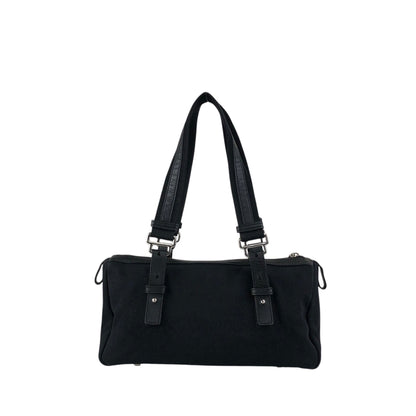 Yves Saint Laurent YSL Logo Handbag Black Vintage p825h3
