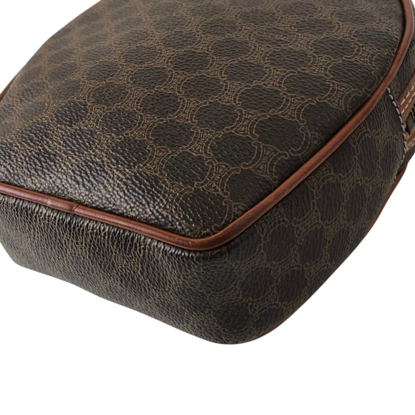 CELINE Macadam Shoulder bag Brown Vintage zhsca6