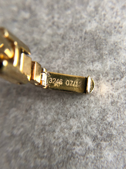 GUCCI Logo Bangle Watch Gold Vintage dsanww