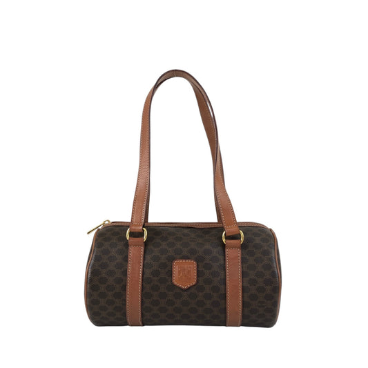 CELINE Macadam Blason Handbag Brown Vintage vph6bt