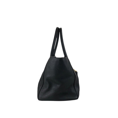 PRADA Triangle Logo Two-way Handbag Shoulder bag Black Vintage ux6vuz