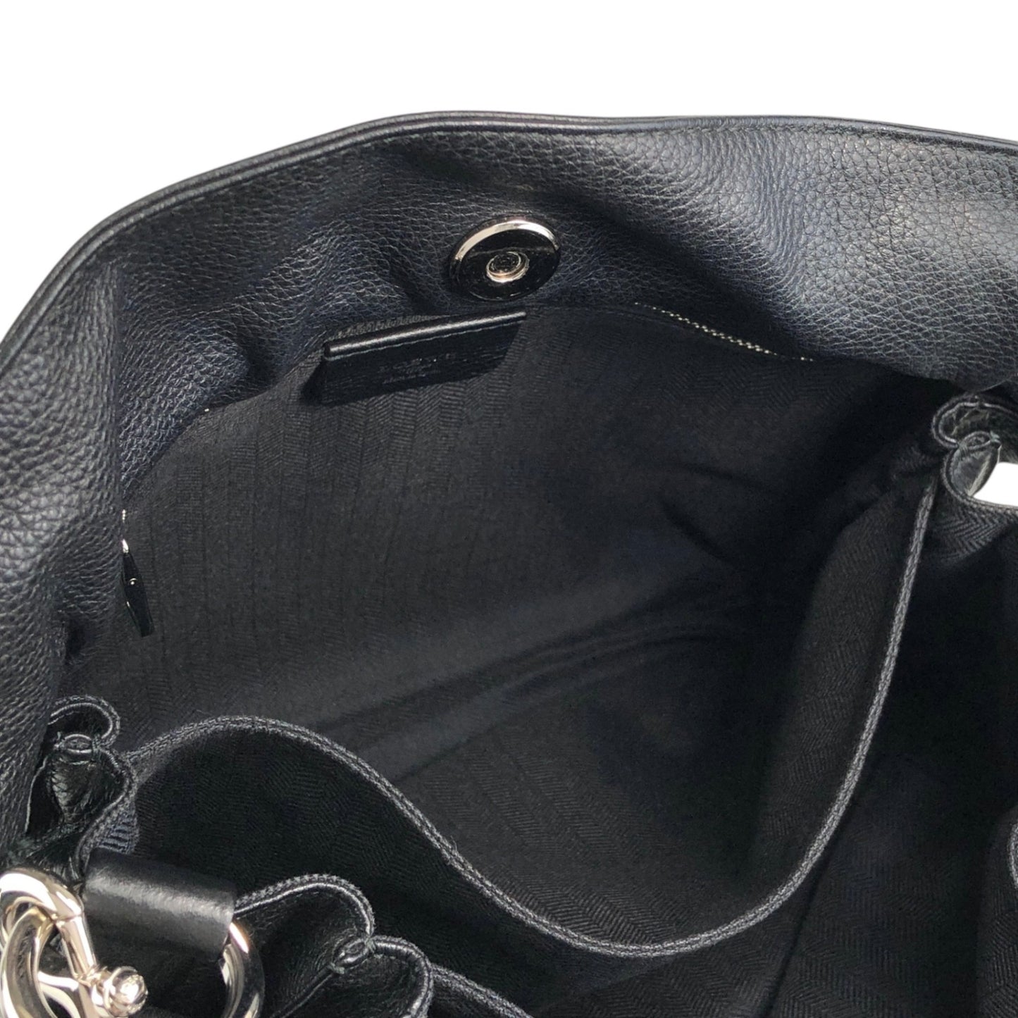 LOEWE Anagram Drawstring Shoulder bag Black Vintage t3naju