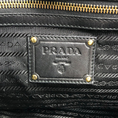 PRADA Logo Shoulder bag Totebag Black Vintage autmuy