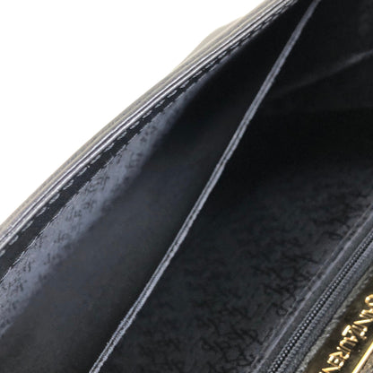 Yves Saint Laurent YSL Logo Stitch Leather Handbag Black Vintage  n3id3v