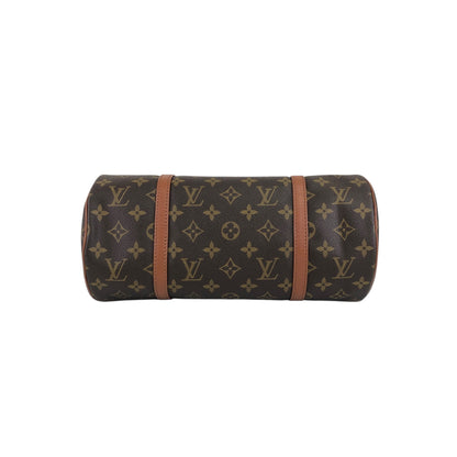 LOUIS VUITTON Monogram Handbag Brown Vintage suazrs