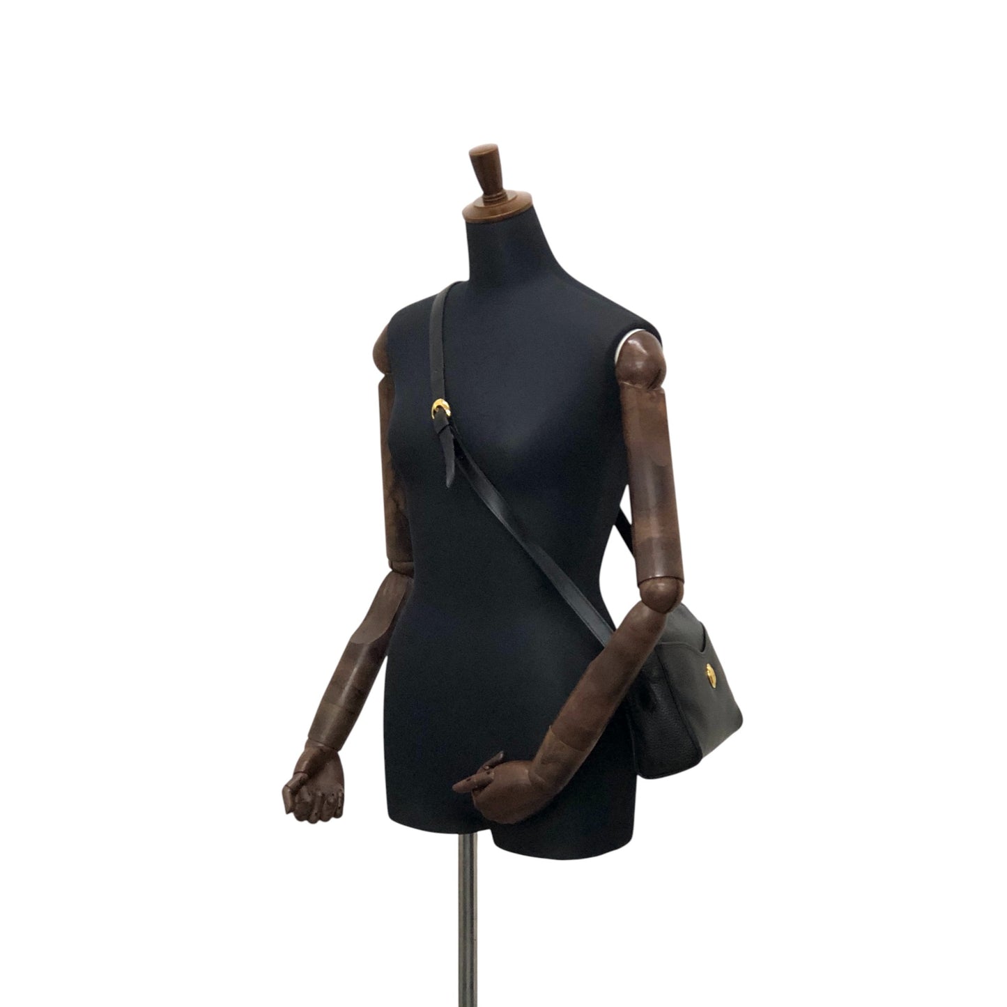 Christian Dior CD Logo Shoulder bag Black Vintage jrz6fp