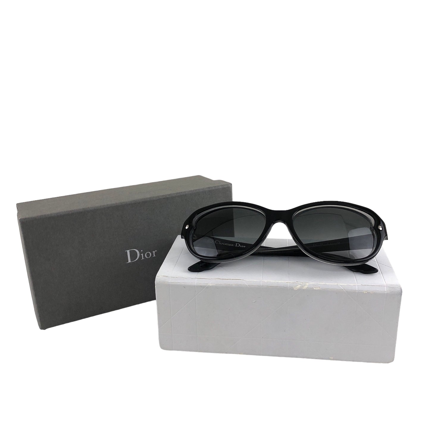 Christian Dior CD Logo Sunglasses Black Vintage jy4kek