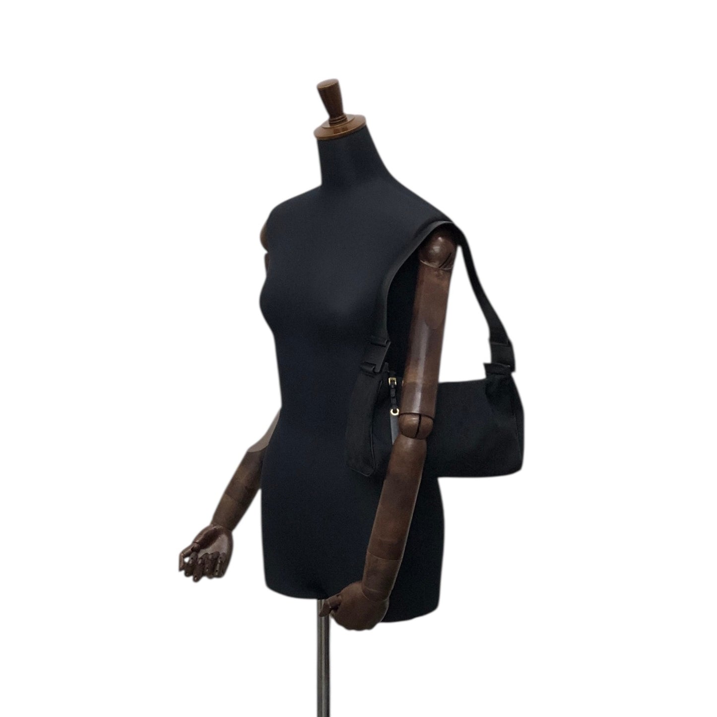 GUCCI GG Canvas Shoulder bag Black Vintage xi6jhz