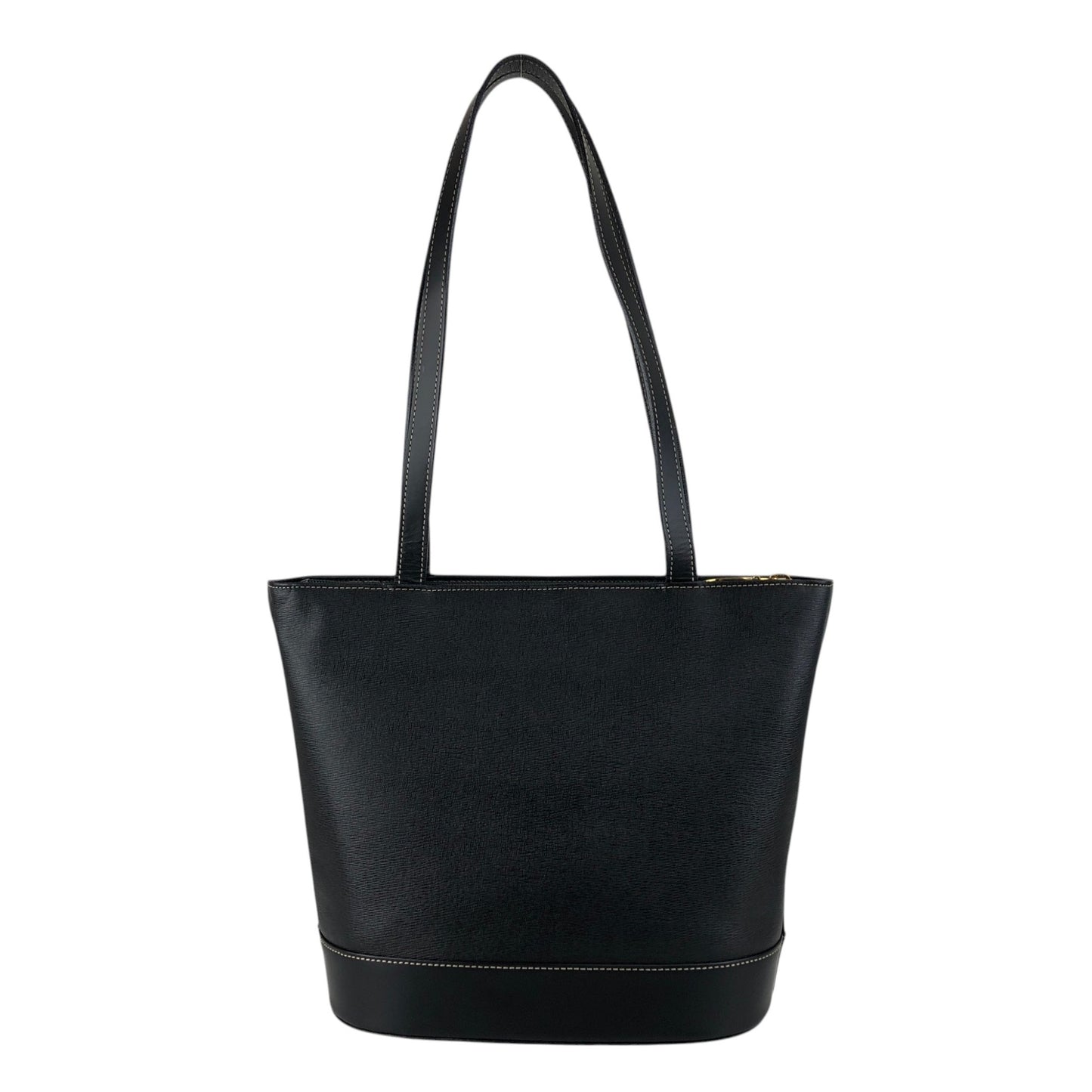 BURBERRY Logo Handbag Black Vintage i2msc4