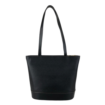 BURBERRY Logo Handbag Black Vintage i2msc4