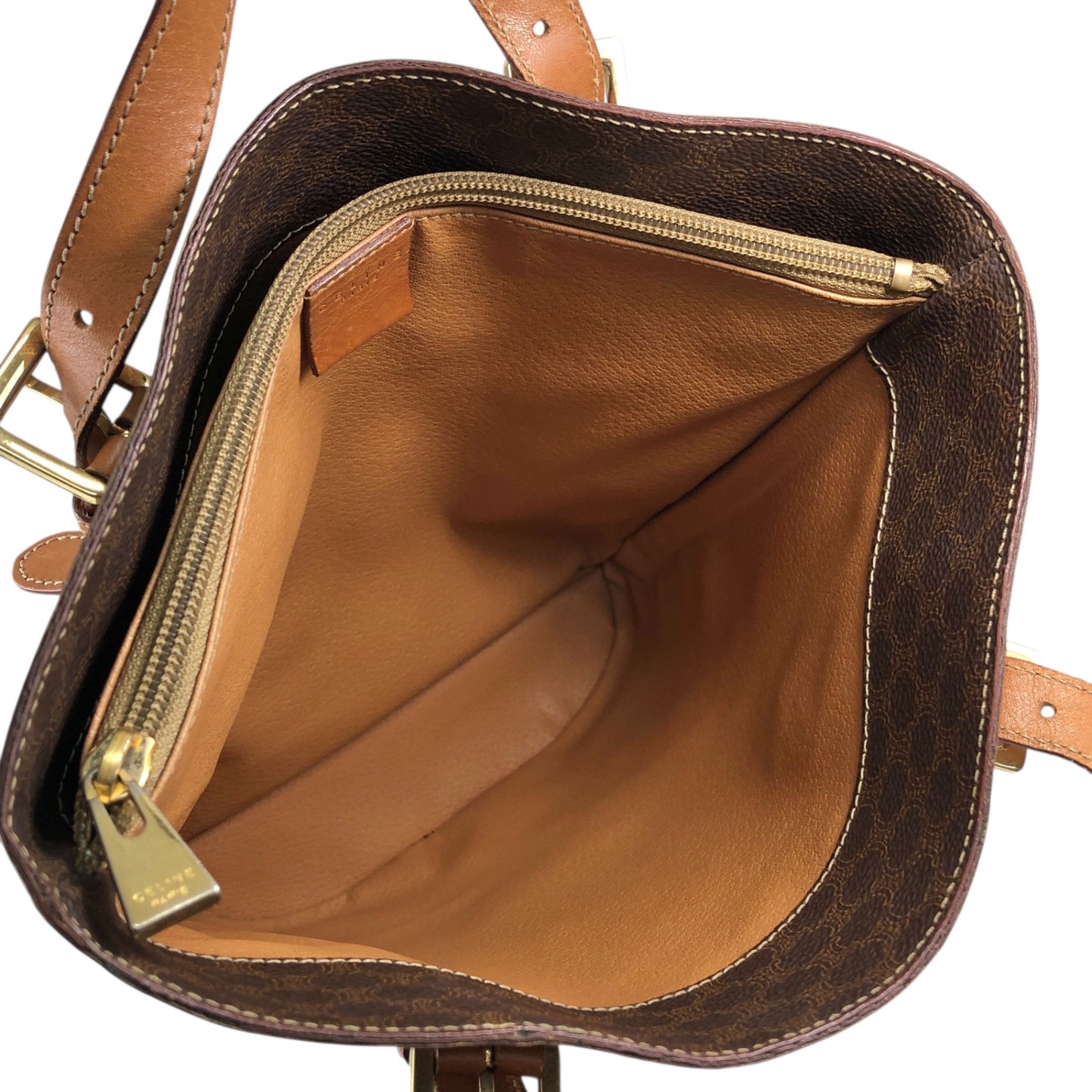 CELINE Macadam Blason Totebag Brown Vintage inkg8a