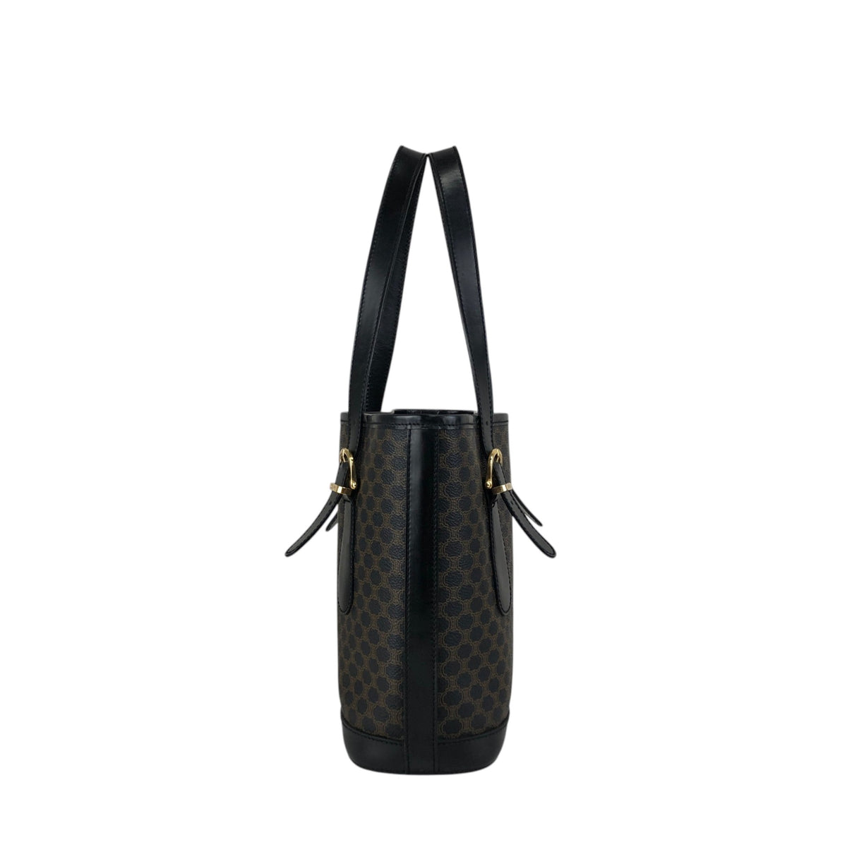CELINE Macadam Handbag Totebag Black Vintage s5sjrk