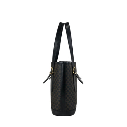 CELINE Macadam Handbag Totebag Black Vintage s5sjrk