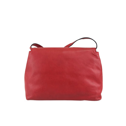 CELINE Blason Shoulder bag Red Vintage mv242g